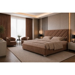 Pat tapițat modern premium 160x200 A-136